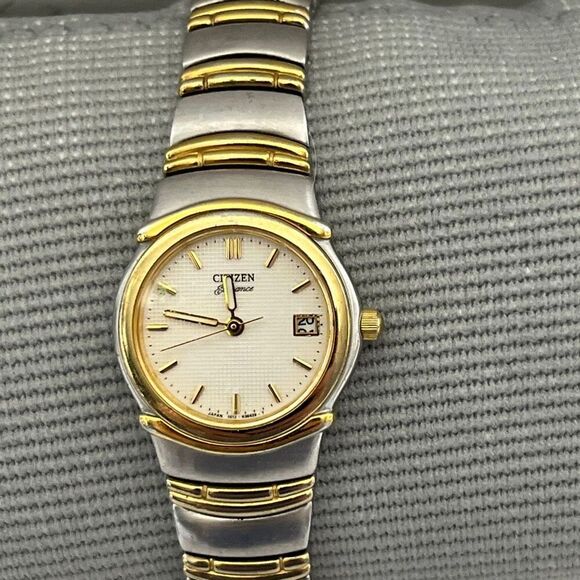 Citizen Women\'s Silver Gold Tone Elegance Signature‎ Stainless Steel Wristwatch main image 8
